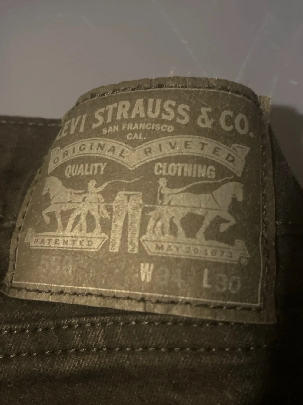 Levi's Black Slim Straight Jeans